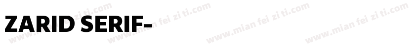 ZARID SERIF字体转换